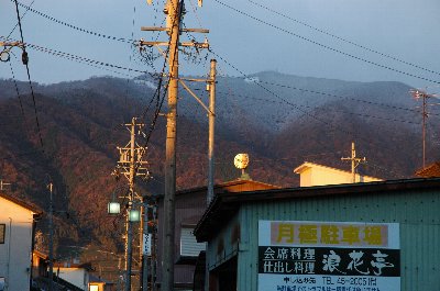 山に雪